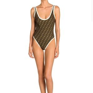 Fendi reversible one piece swimsuit. New
